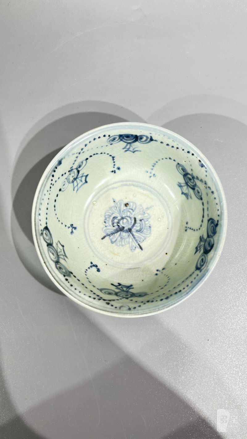 明中期 青花花卉纹碗 - 图6